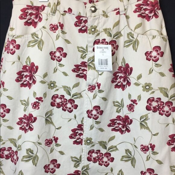 Briercreek Skirt Floral Print Full Length Size 10 - Picture 7 of 8